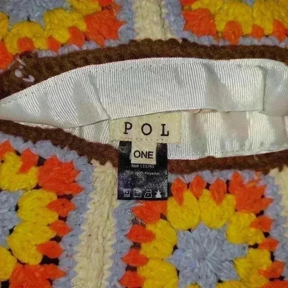 Crochet Granny Square Boho Bucket Hat - Picture 2 of 2